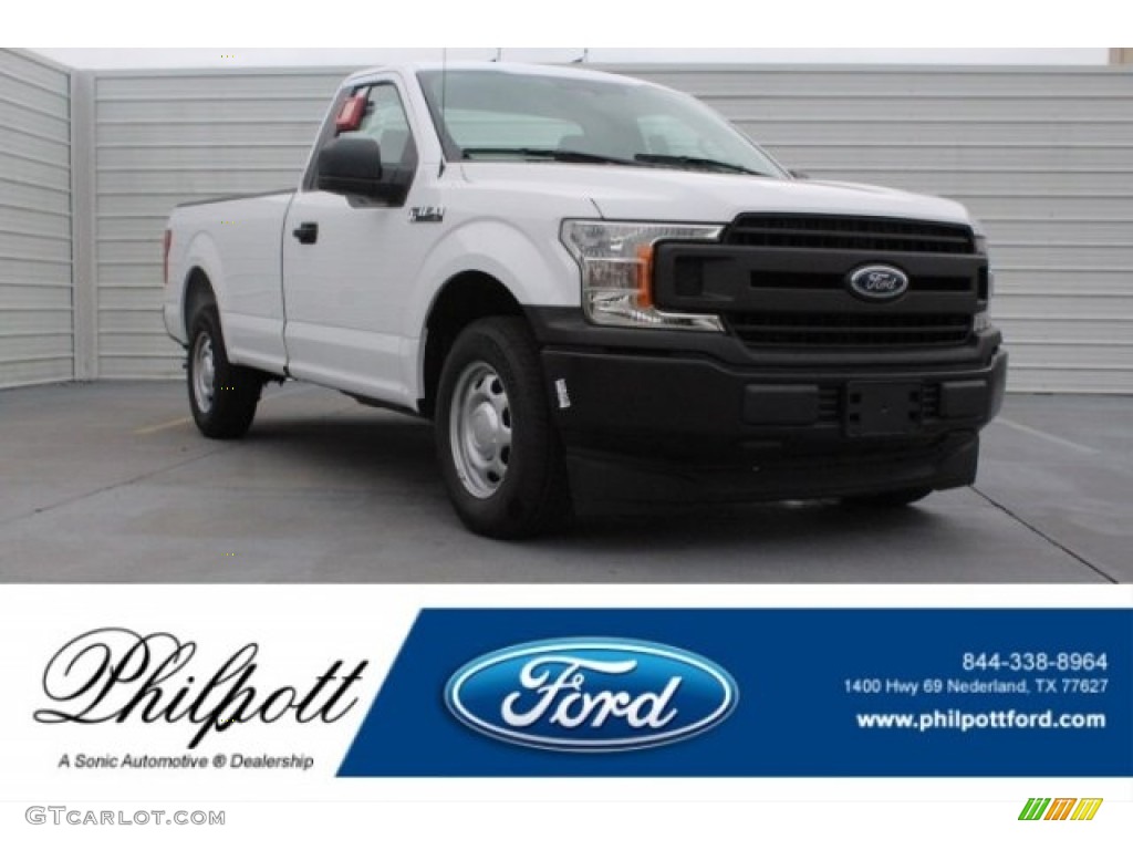 2018 F150 XL Regular Cab - Oxford White / Earth Gray photo #1