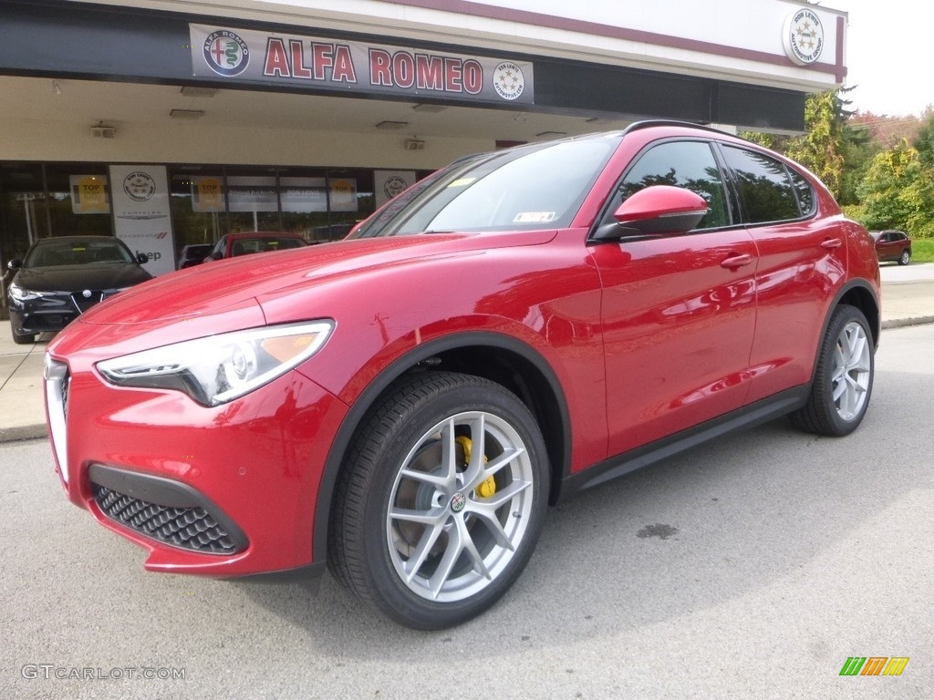 Alfa Rosso (Red) 2019 Alfa Romeo Stelvio Ti Sport AWD Exterior Photo #130111001