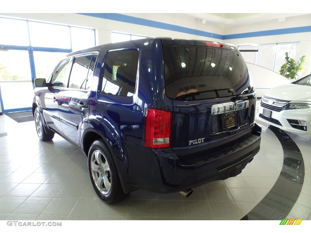 2015 Pilot EX-L 4WD - Obsidian Blue Pearl / Gray photo #9