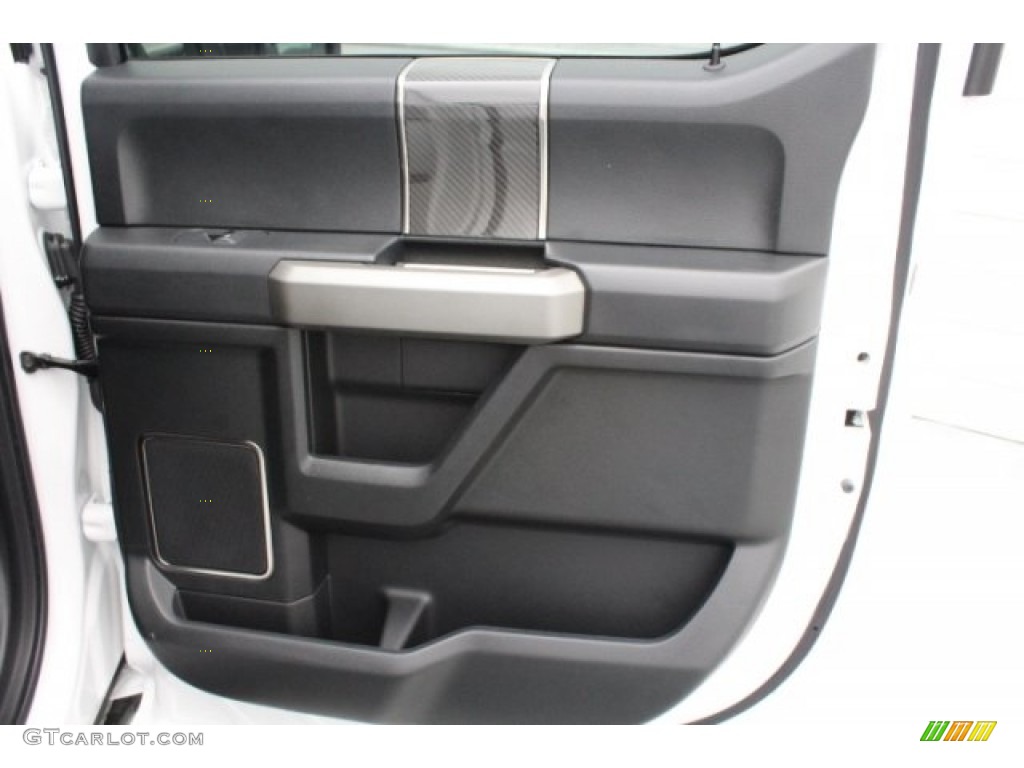 2018 Ford F150 SVT Raptor SuperCrew 4x4 Raptor Black Door Panel Photo #130111619