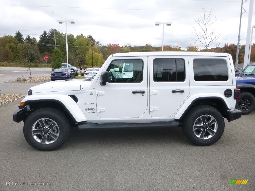Bright White 2018 Jeep Wrangler Unlimited Sahara 4x4 Exterior Photo #130114979