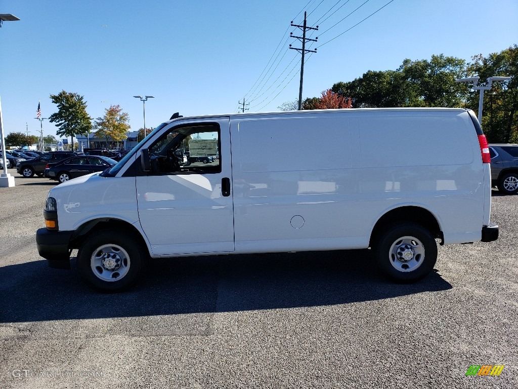 Summit White 2018 Chevrolet Express 3500 Cargo WT Exterior Photo #130116345