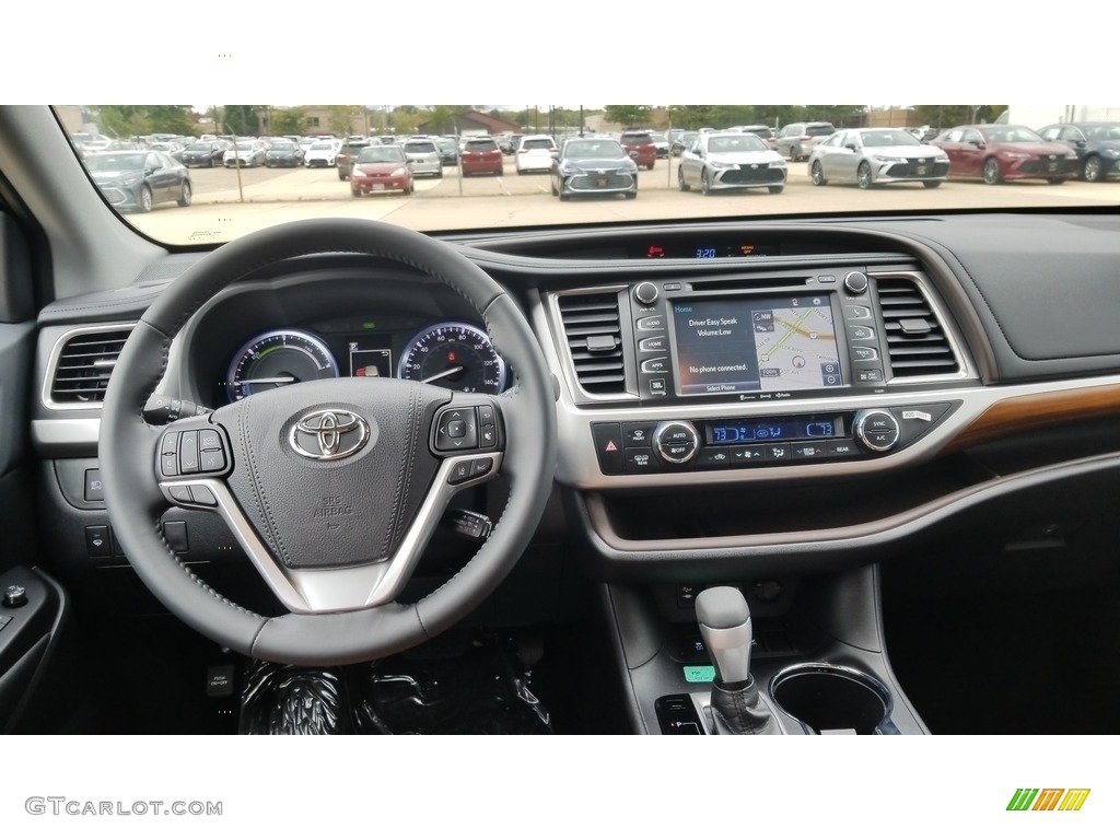 2019 Toyota Highlander Hybrid Limited AWD Saddle Tan Dashboard Photo #130117064