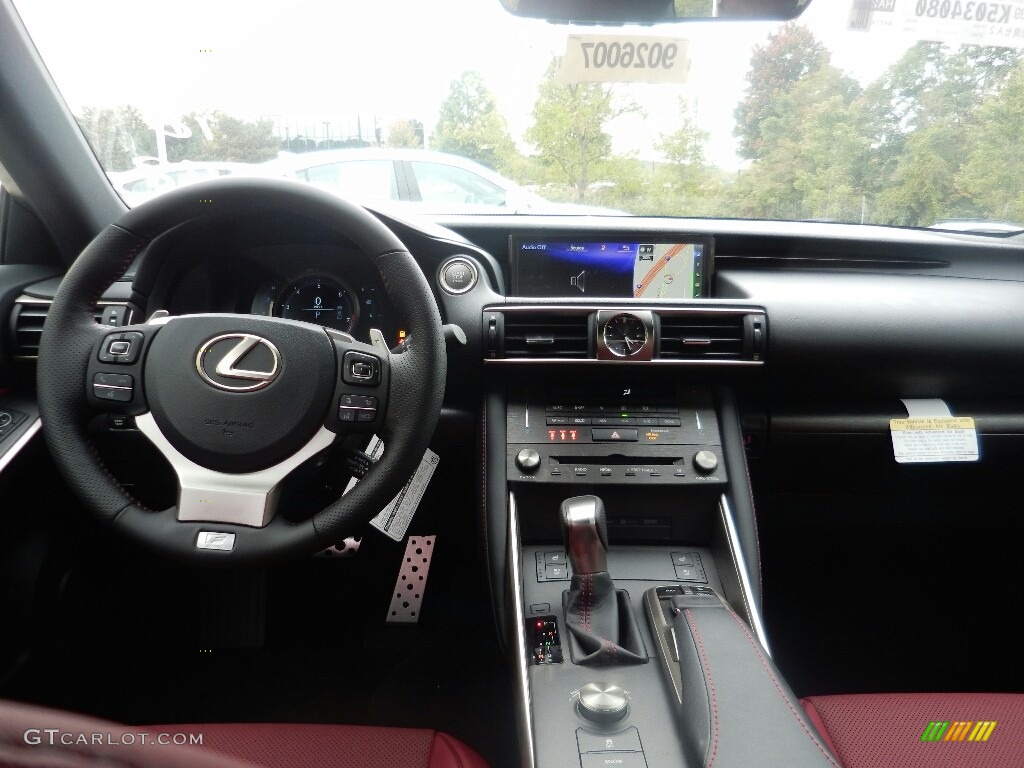 2019 Lexus IS 300 F Sport AWD Rioja Red Dashboard Photo #130117358