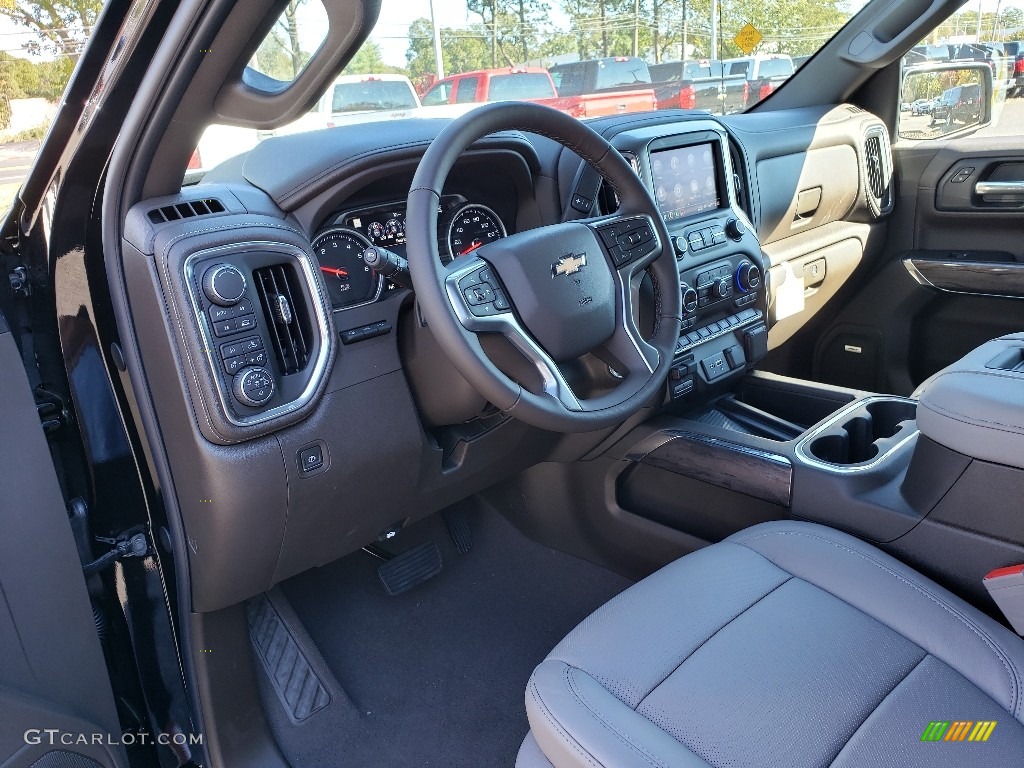 Gideon/Very Dark Atmosphere Interior 2019 Chevrolet Silverado 1500 LTZ Crew Cab 4WD Photo #130118435