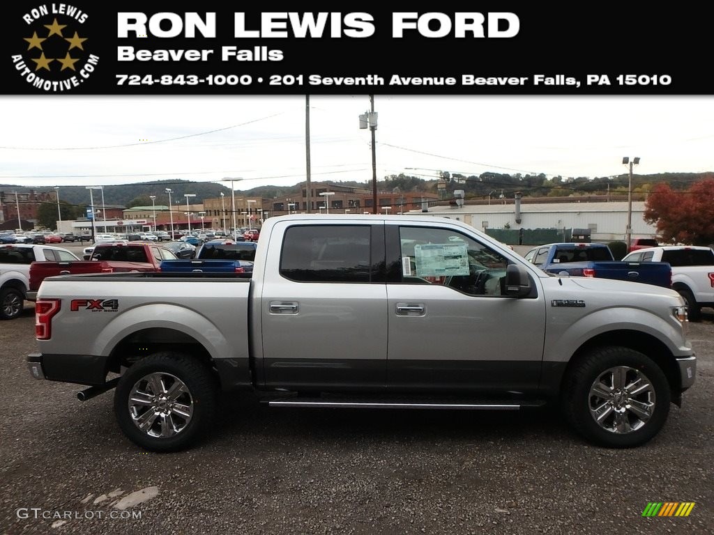 2018 F150 XLT SuperCrew 4x4 - Ingot Silver / Light Camel photo #1