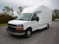 Summit White 2018 Chevrolet Express Cutaway 3500 Moving Van