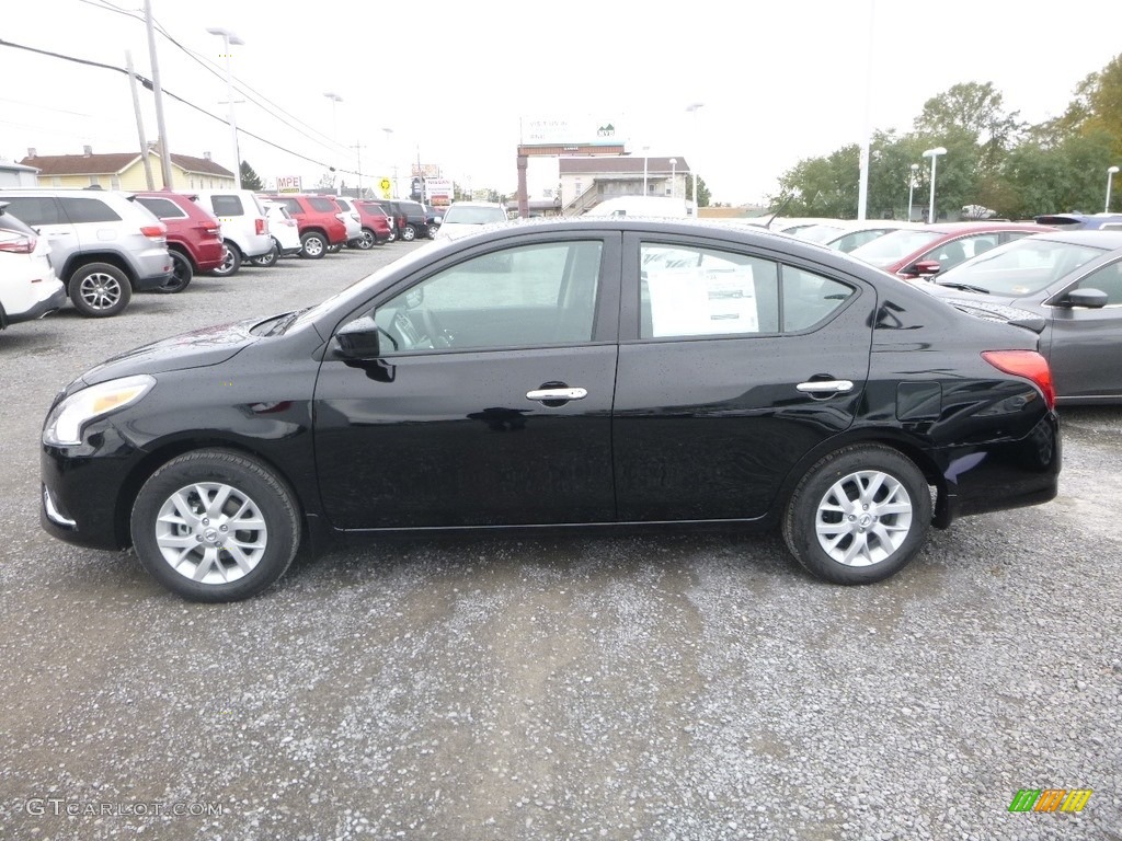 Super Black 2019 Nissan Versa SV Special Edition Exterior Photo #130122650