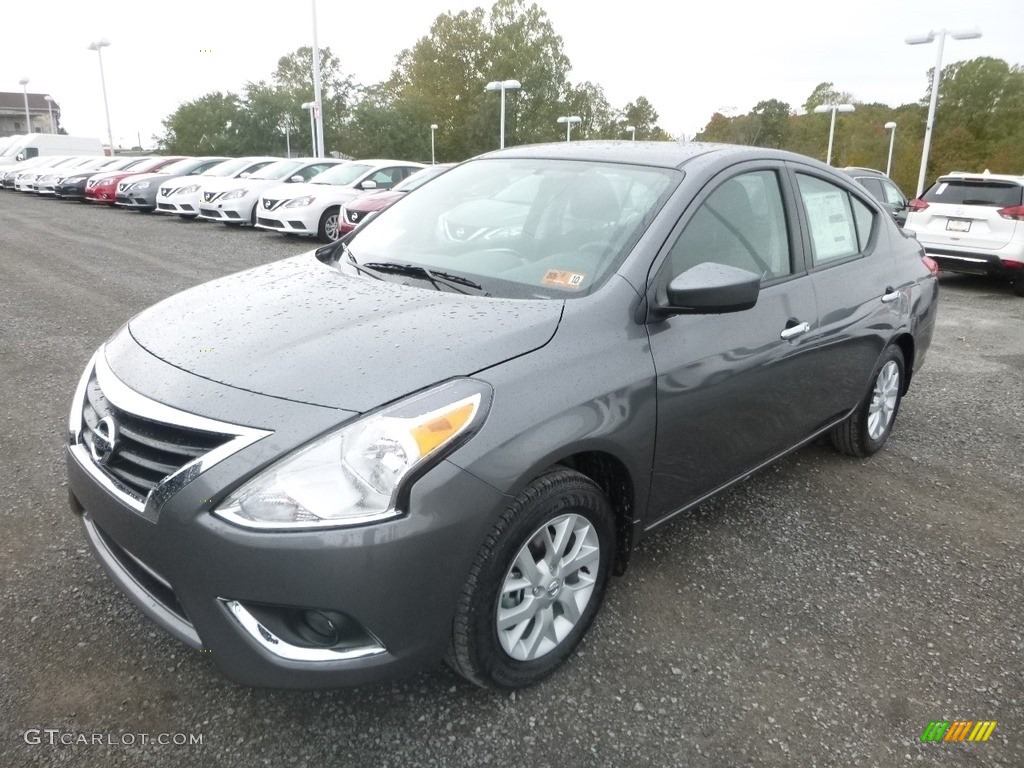 Gun Metallic 2019 Nissan Versa SV Special Edition Exterior Photo #130123058