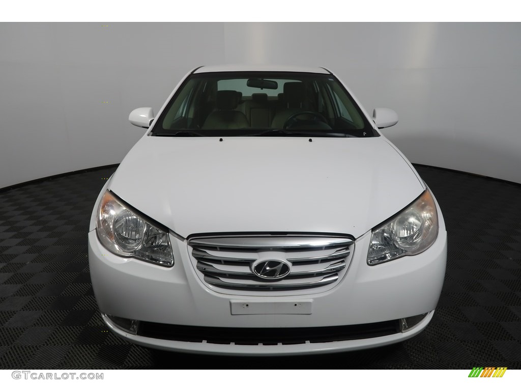 2010 Elantra GLS - Nordic White / Beige photo #5