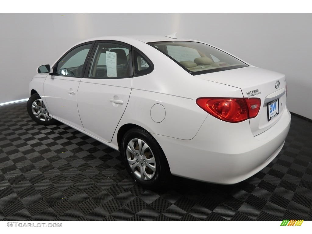 2010 Elantra GLS - Nordic White / Beige photo #9