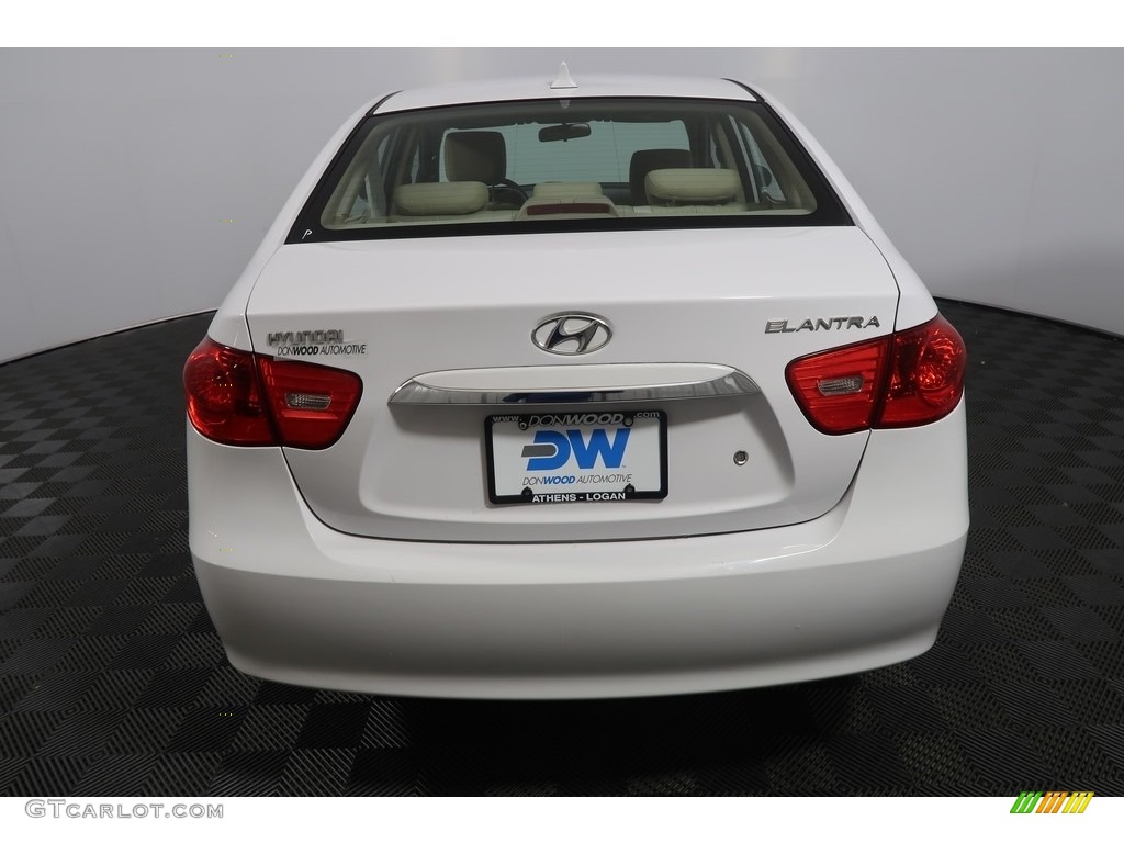 2010 Elantra GLS - Nordic White / Beige photo #10