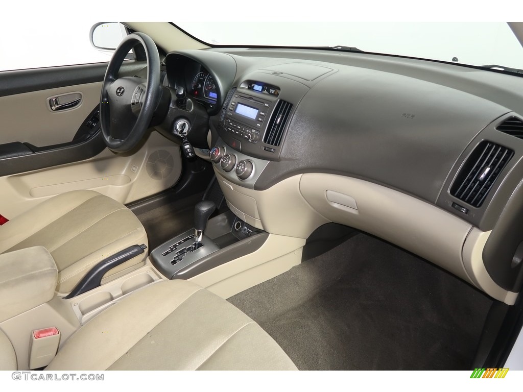 2010 Elantra GLS - Nordic White / Beige photo #14