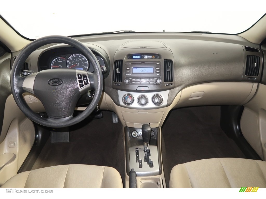 2010 Elantra GLS - Nordic White / Beige photo #15