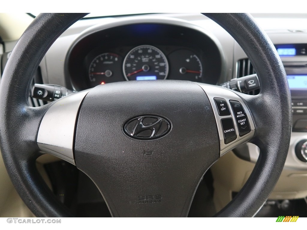2010 Elantra GLS - Nordic White / Beige photo #17