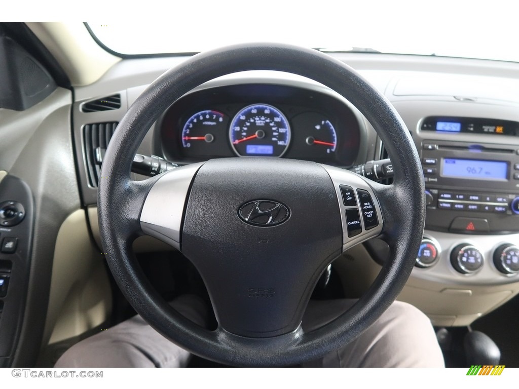 2010 Elantra GLS - Nordic White / Beige photo #19