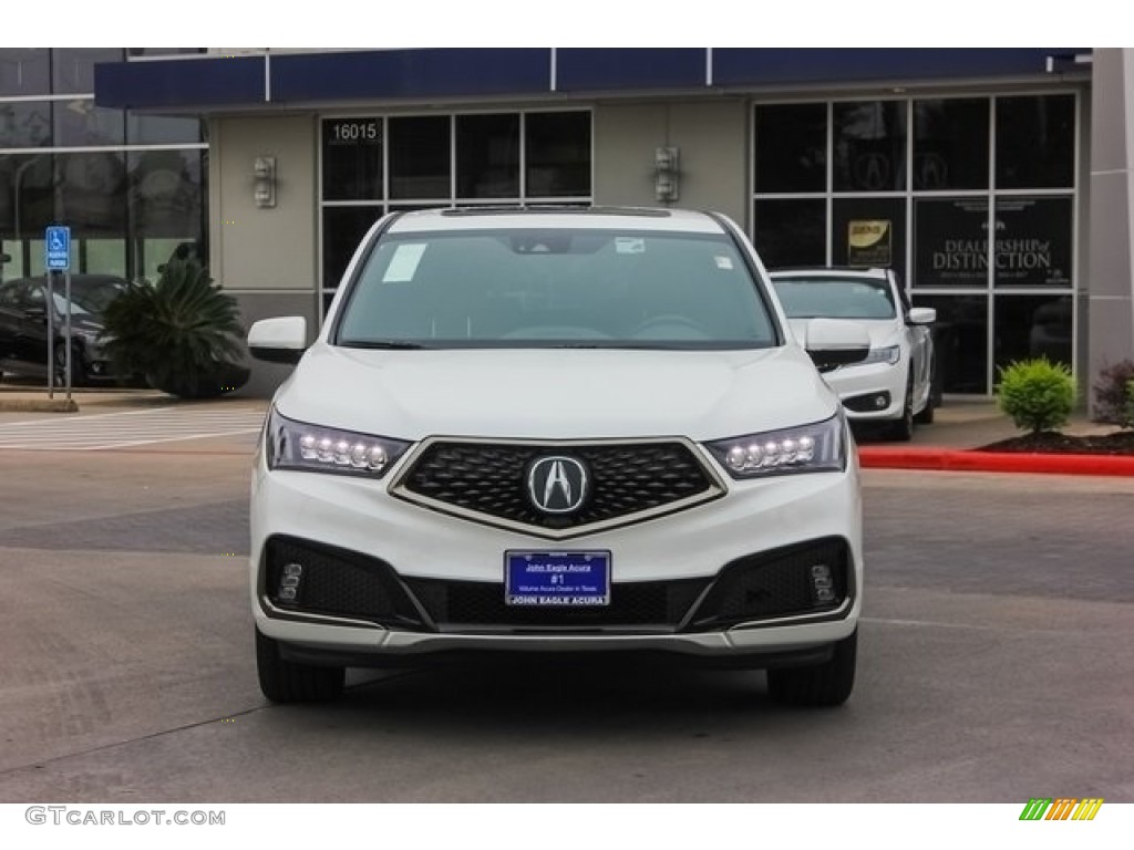 2019 MDX A Spec SH-AWD - White Diamond Pearl / Red photo #2