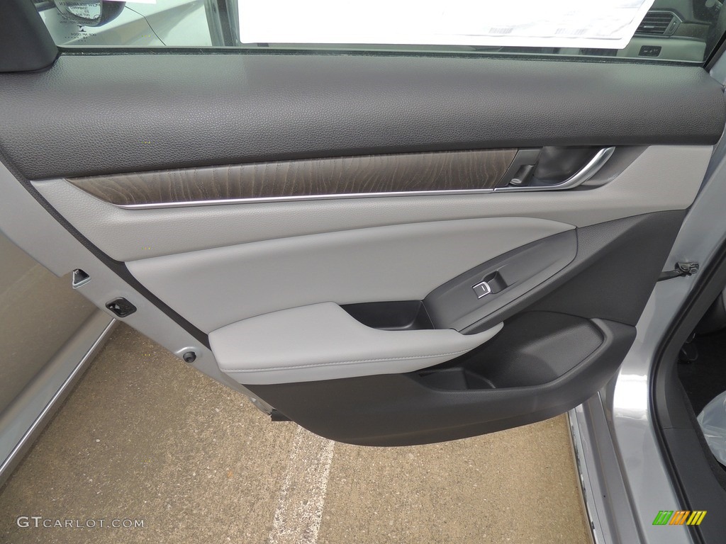 2018 Honda Accord EX-L Hybrid Sedan Gray Door Panel Photo #130131975