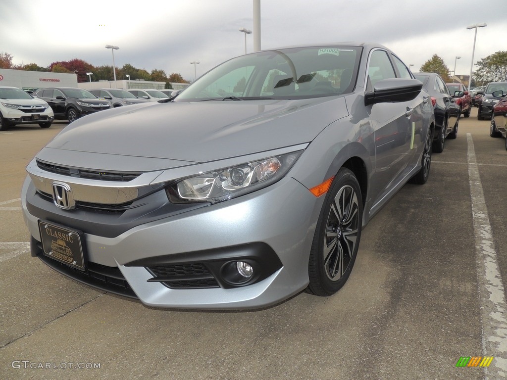 2018 Lunar Silver Metallic Honda Civic EXT Sedan 130121374 Photo 14