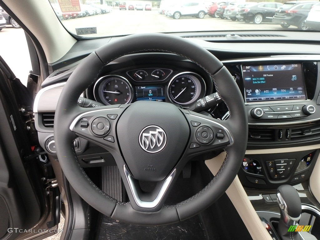 2019 Buick Envision Preferred AWD Light Neutral Steering Wheel Photo #130132913