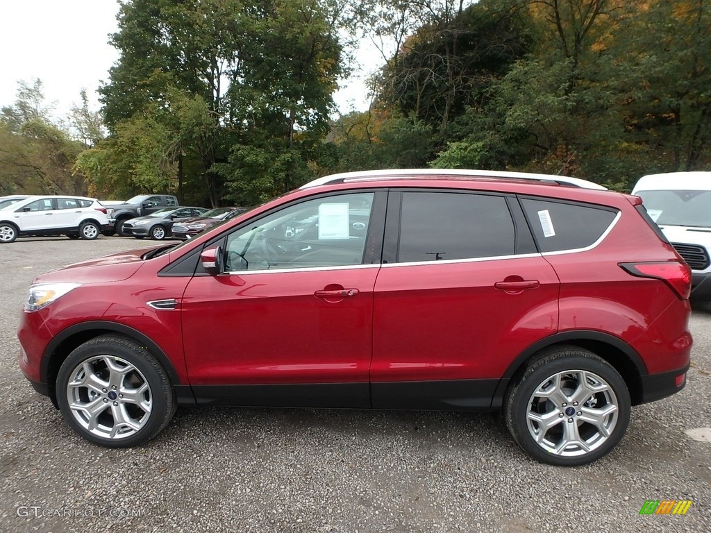 Ruby Red 2019 Ford Escape Titanium 4WD Exterior Photo #130134631