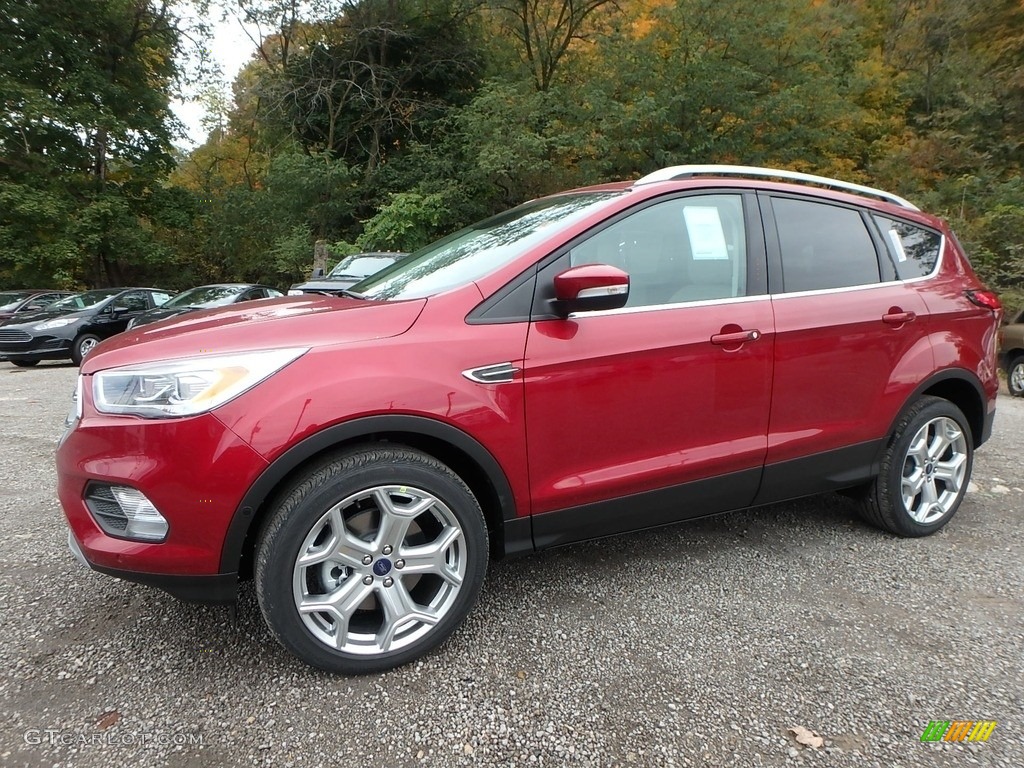 Ruby Red 2019 Ford Escape Titanium 4WD Exterior Photo #130134644
