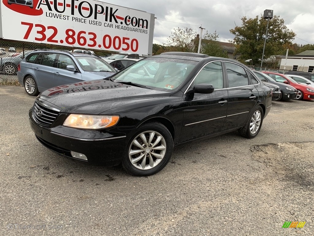 2006 Azera Limited - Ebony Black / Gray photo #1