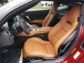 2019 Chevrolet Corvette Kalahari Interior Front Seat Photo