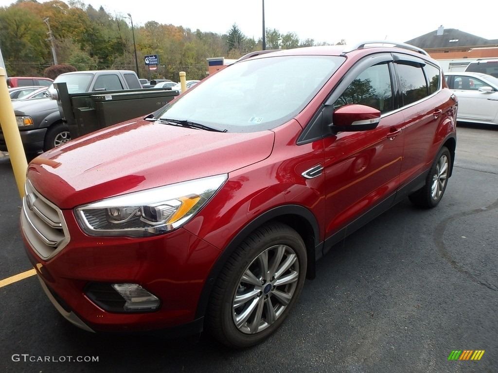 2018 Escape Titanium 4WD - Ruby Red / Charcoal Black photo #1