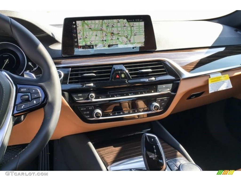 2019 5 Series 530e iPerformance Sedan - Mineral White Metallic / Cognac photo #6