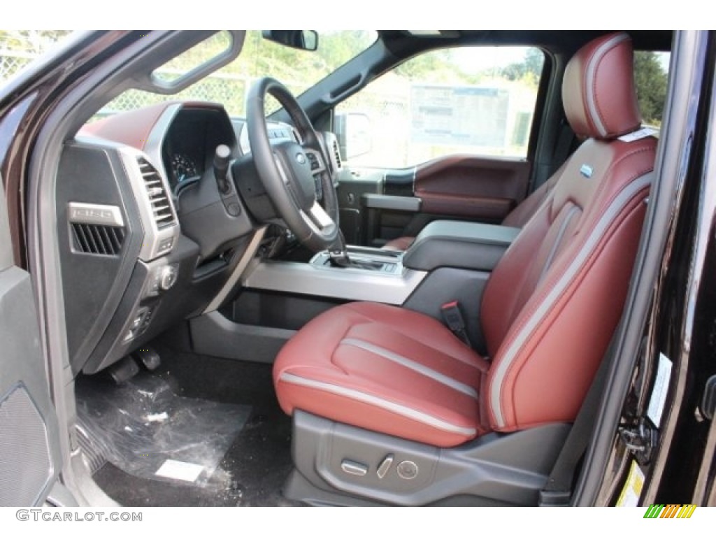 2018 Ford F150 Platinum SuperCrew 4x4 Front Seat Photo #130140716