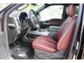 2018 Ford F150 Dark Marsala Interior Front Seat Photo