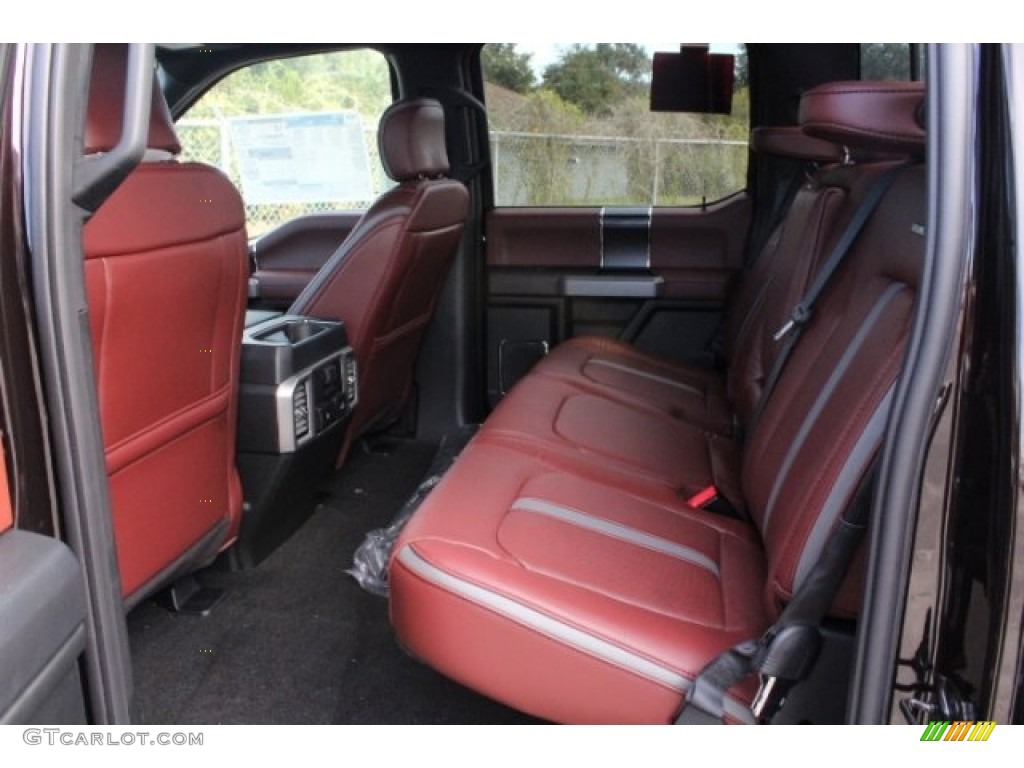 Dark Marsala Interior 2018 Ford F150 Platinum SuperCrew 4x4 Photo #130140918
