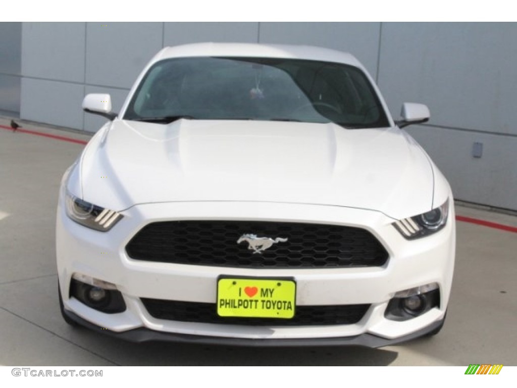 2017 Mustang EcoBoost Premium Coupe - Oxford White / Ebony photo #2