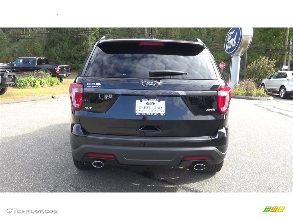 2019 Explorer XLT 4WD - Agate Black / Medium Black photo #6