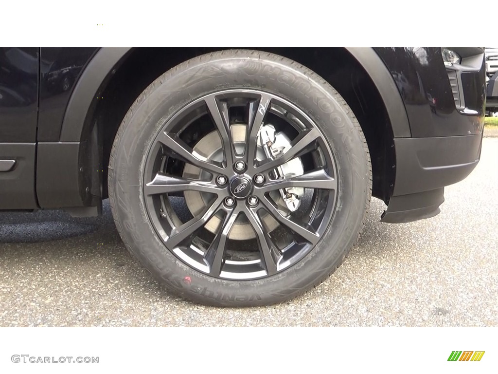 2019 Explorer XLT 4WD - Agate Black / Medium Black photo #28