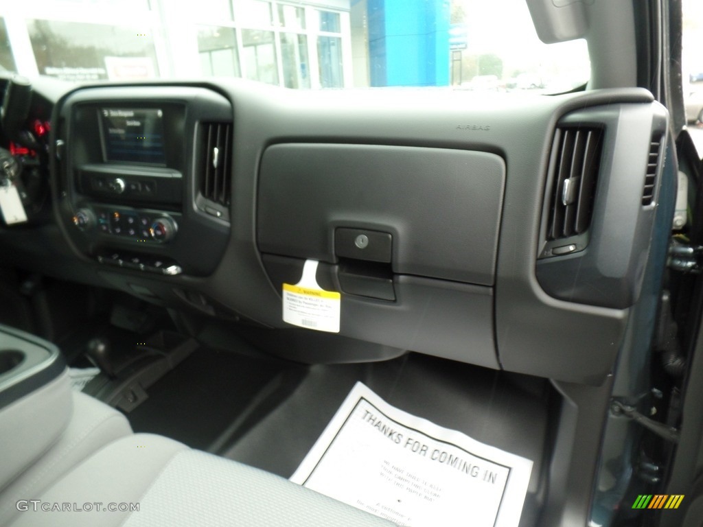 2019 Silverado 3500HD Work Truck Crew Cab 4x4 - Graphite Metallic / Dark Ash/Jet Black photo #42