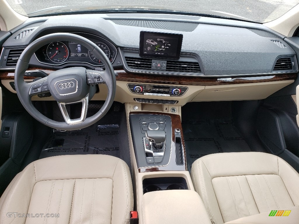 Atlas Beige Interior 2018 Audi Q5 2.0 TFSI Premium quattro Photo #130142131
