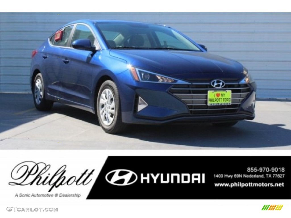 2019 Elantra SE - Lakeside Blue / Gray photo #1