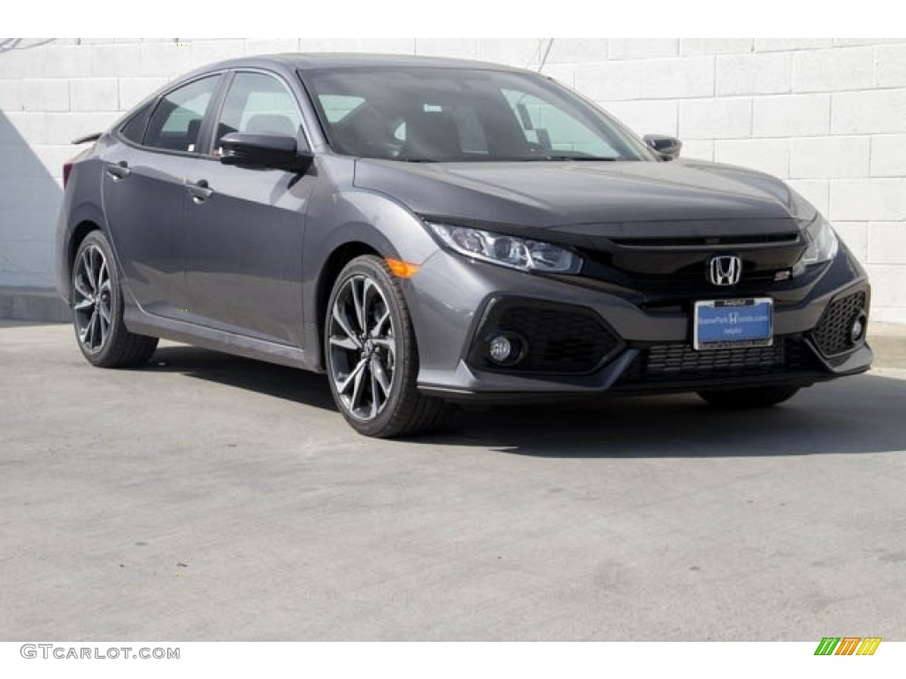 2018 Civic Si Sedan - Modern Steel Metallic / Black photo #1