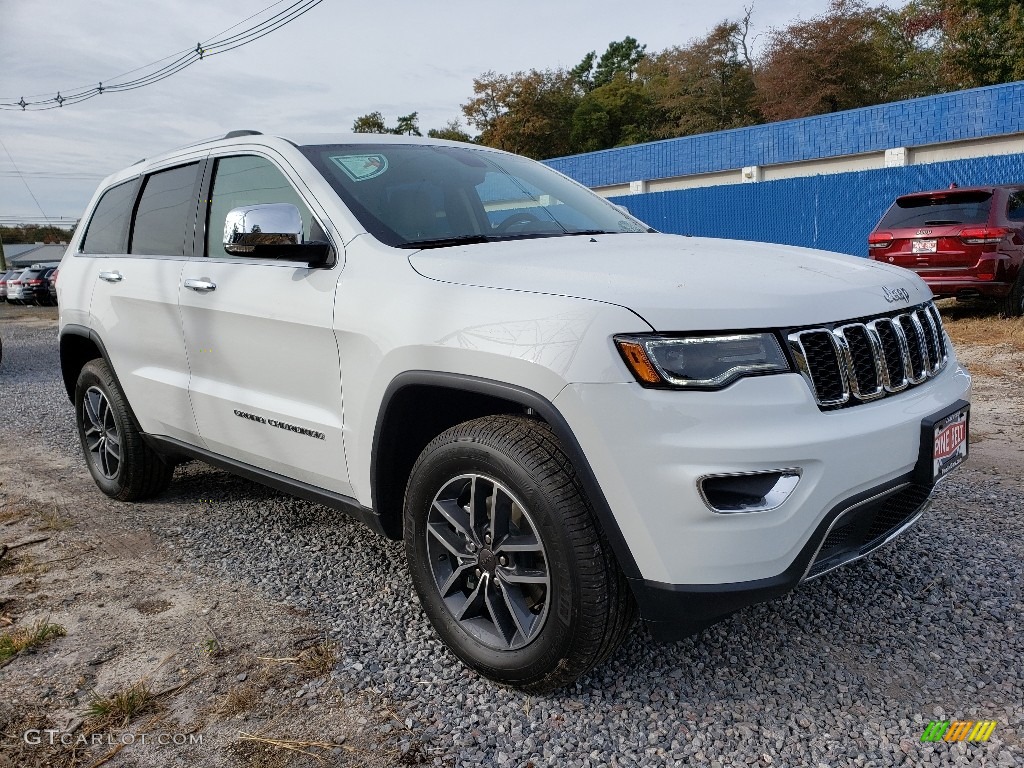 2019 Grand Cherokee Limited 4x4 - Bright White / Light Frost Beige/Black photo #1