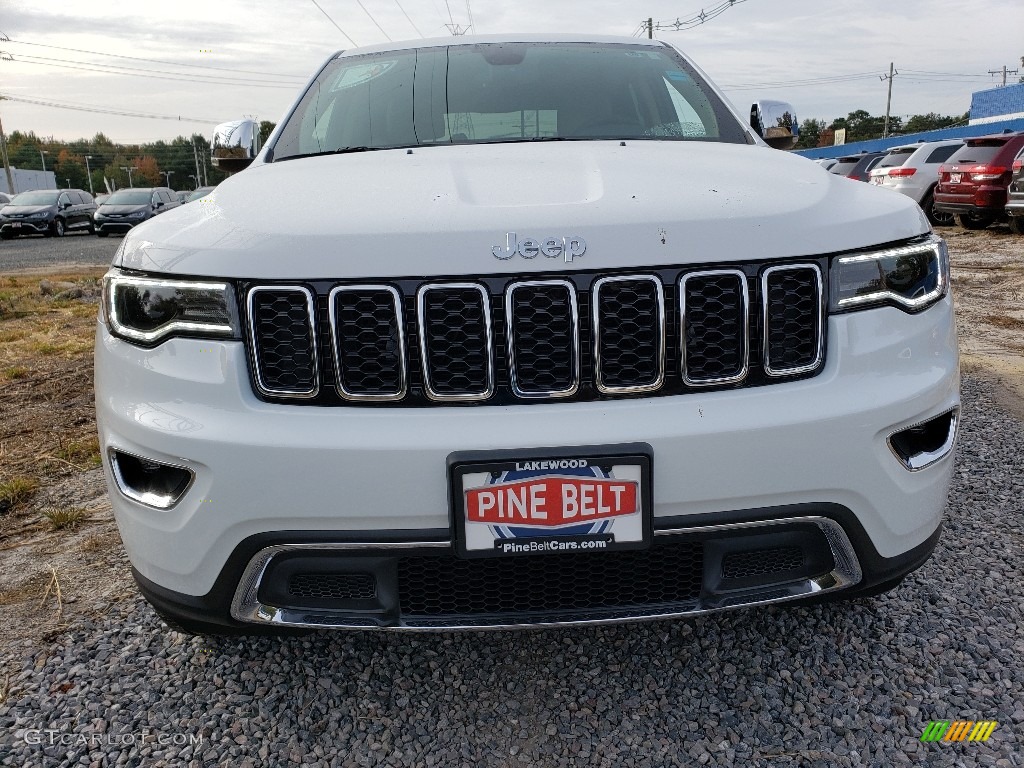 2019 Grand Cherokee Limited 4x4 - Bright White / Light Frost Beige/Black photo #2