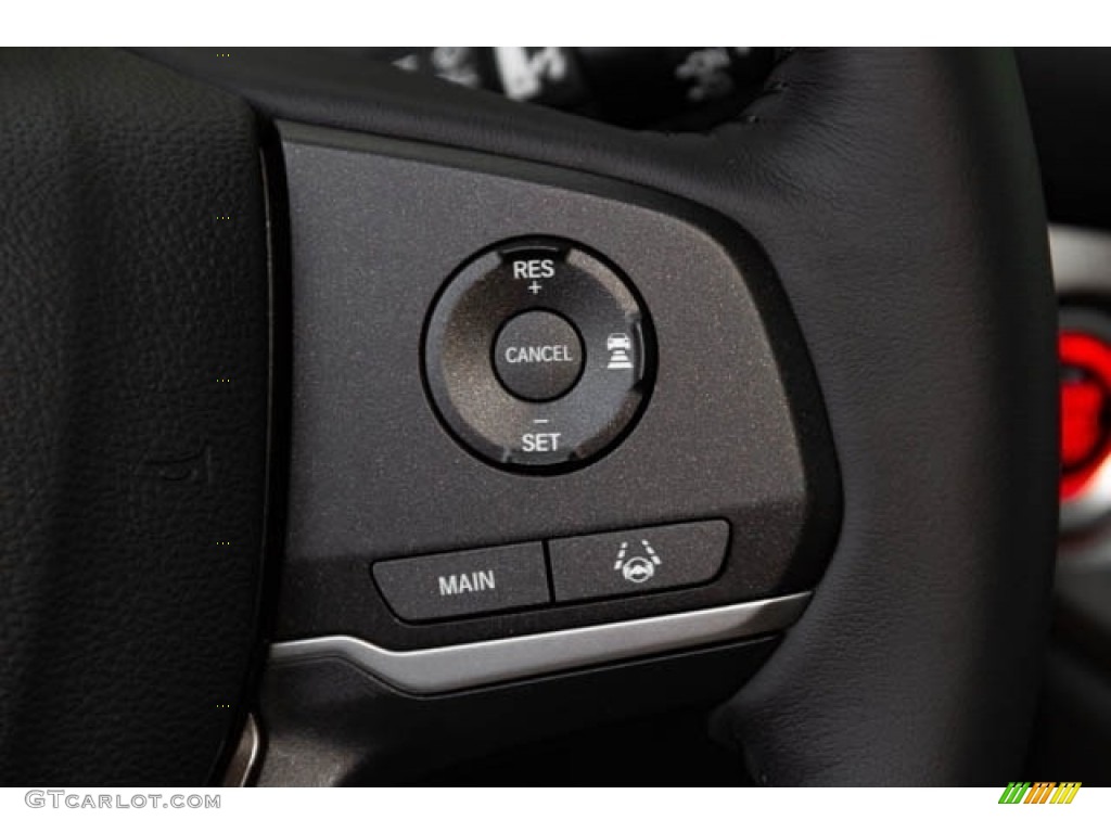 2019 Honda Pilot EX-L Black Steering Wheel Photo #130146080