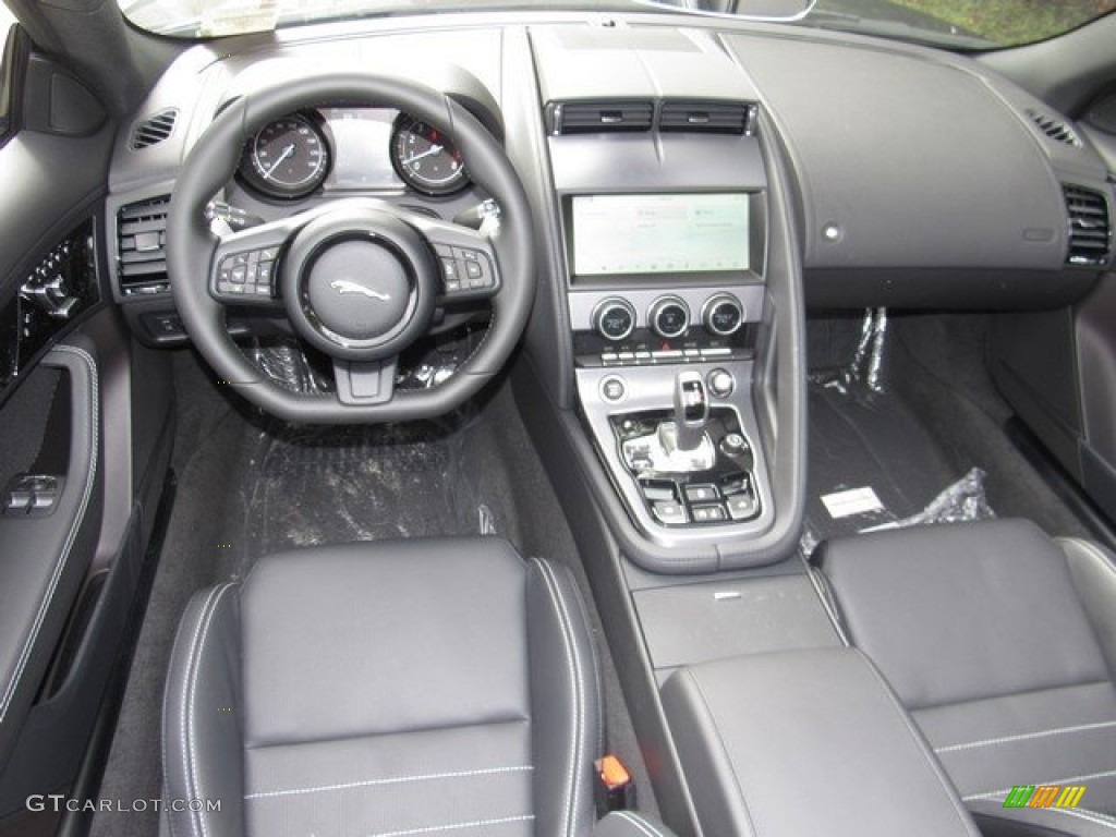 2019 Jaguar F-Type P300 Convertible Ebony Dashboard Photo #130146722
