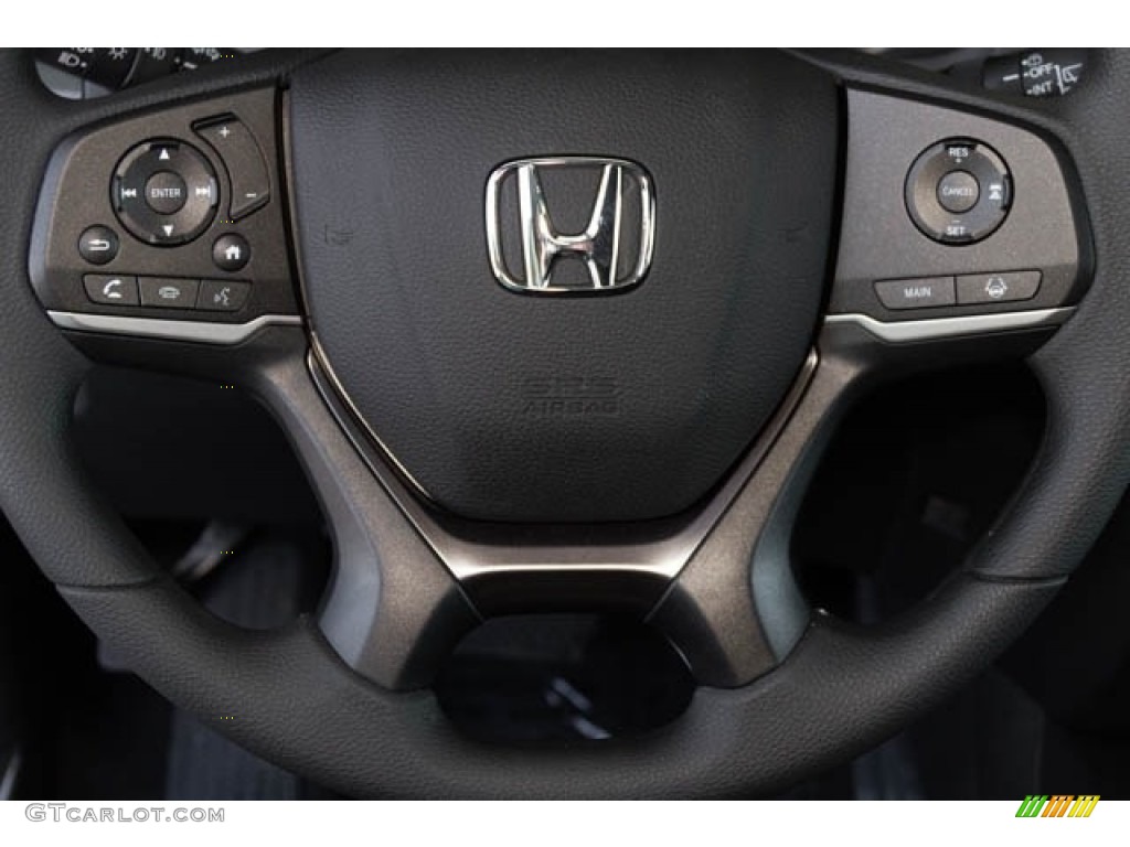 2019 Honda Pilot EX Black Steering Wheel Photo #130146878