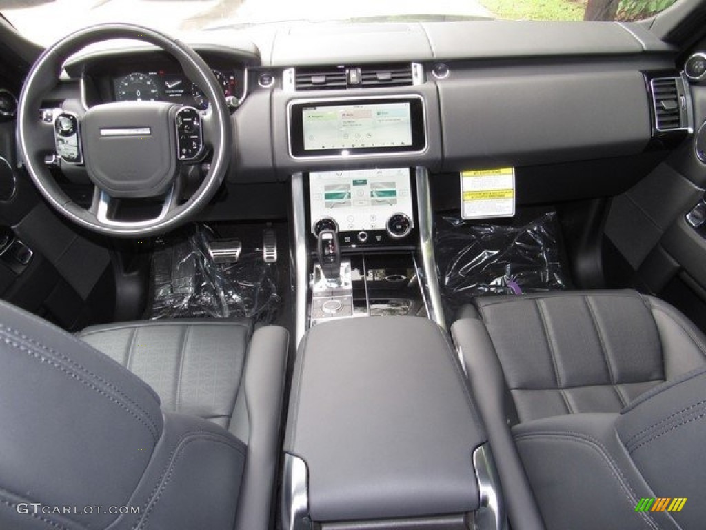 2019 Land Rover Range Rover Sport HSE Dynamic Ebony/Ebony Dashboard Photo #130147388