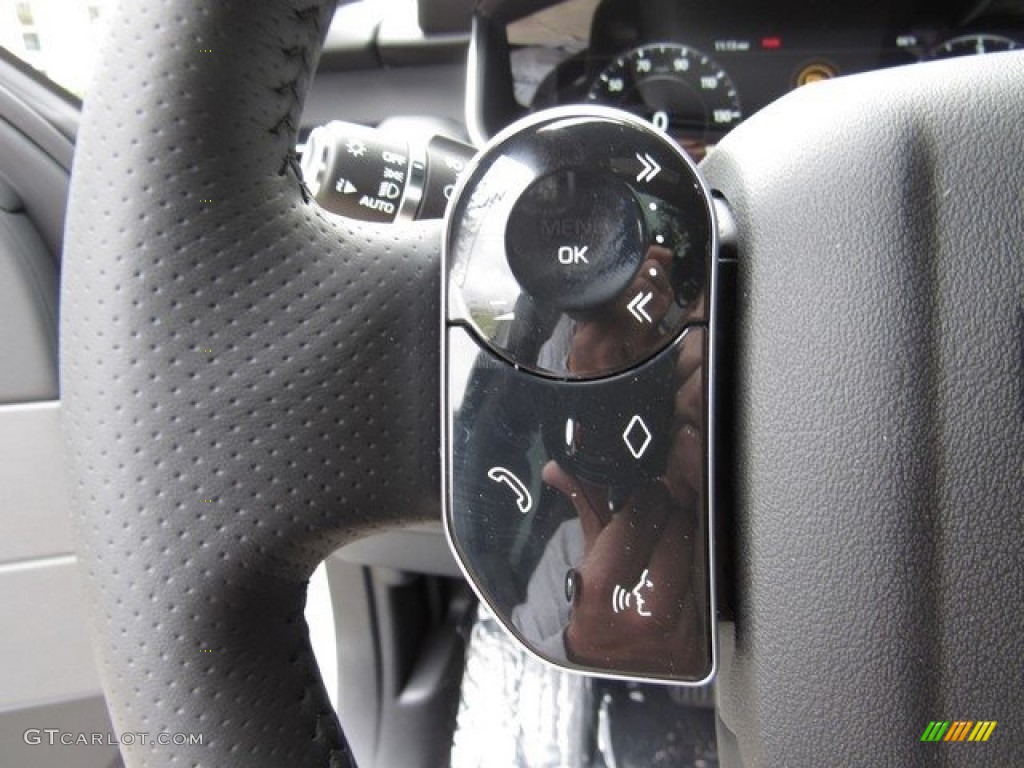 2019 Land Rover Range Rover Sport HSE Ebony/Ebony Steering Wheel Photo #130149095