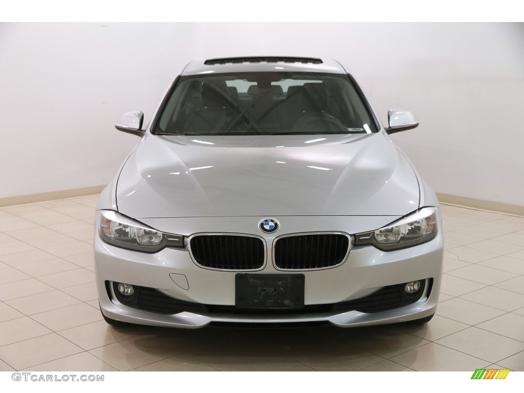 2015 3 Series 320i xDrive Sedan - Glacier Silver Metallic / Black photo #2