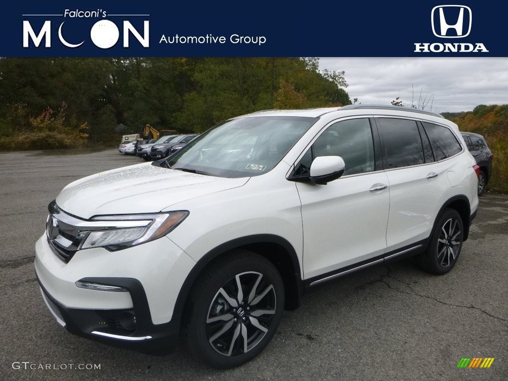 2019 Pilot Elite AWD - White Diamond Pearl / Black photo #1