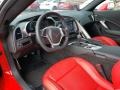 Adrenaline Red Interior Photo for 2019 Chevrolet Corvette #130159461